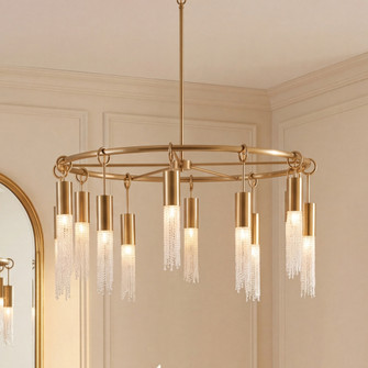 Chelsea 12-Light Chandelier in Warm Brass (128|1-1367-12-322)