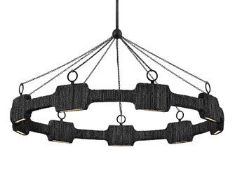 Large LED Single Tier Chandelier (87|34108CBK)