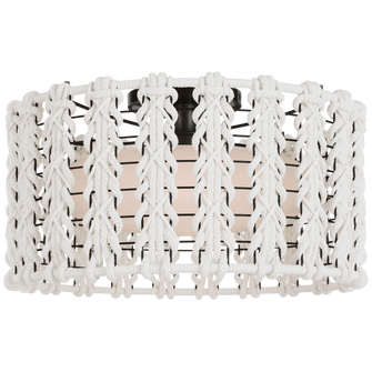 Catania 17'' Braided Flush Mount (279|FW 4030BZ/WG-CR)