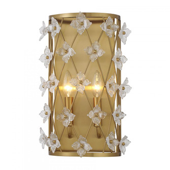 Bailey 2-Light Wall Sconce in Warm Brass (128|9-8411-2-322)
