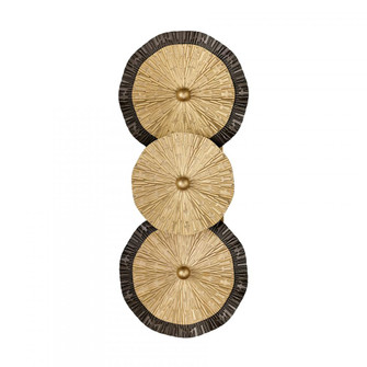 Lincoln 2-Light Wall Sconce in Distressed Gold and Bronze by Breegan Jane (128|9-6383-2-61)