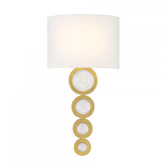 Marseille 1-Light Wall Sconce in Warm Brass (128|9-1032-1-322)