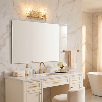 Orianna 2-Light Bathroom Vanity Light in Noble Brass (128|8-4075-2-127)