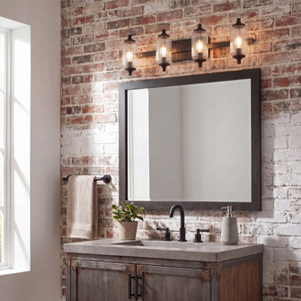 Holton 4-Light Bathroom Vanity Light in Matte Black (128|8-3024-4-BK)