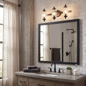 Holton 3-Light Bathroom Vanity Light in Matte Black (128|8-3024-3-BK)