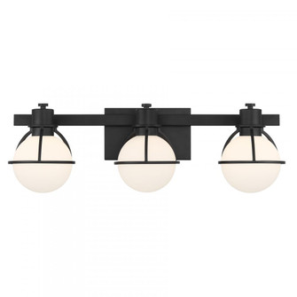 Pierce 3-Light Bathroom Vanity Light in Matte Black (128|8-1060-3-BK)