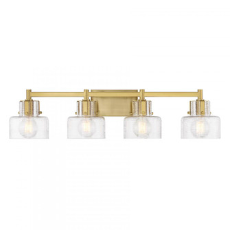 Dover 4-Light Bathroom Vanity Light in Warm Brass (128|8-1030-4-322)