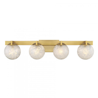 Darien 4-Light Bathroom Vanity Light in Warm Brass (128|8-1017-4-322)
