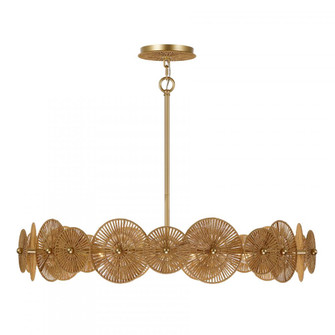 Abbott 5-Light Pendant in Distressed Gold by Breegan Jane (128|7-6381-5-60)