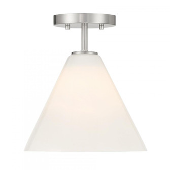 Blair 1-Light Mini-Pendant or Semi-Flush in Satin Nickel (128|7-4011-1-SN)