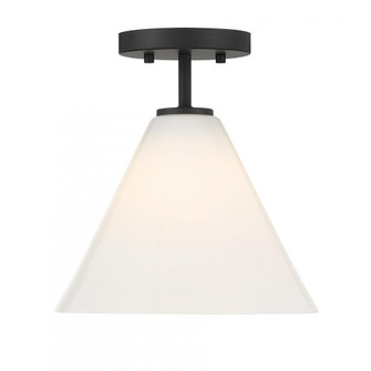 Blair 1-Light Mini-Pendant or Semi-Flush in Matte Black (128|7-4011-1-89)
