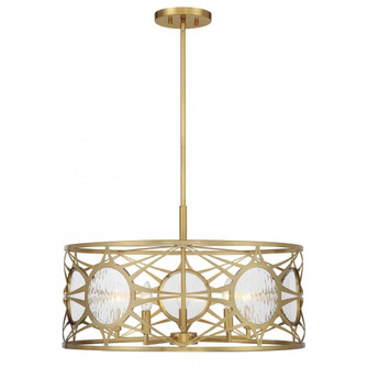 Balfour 5-Light Convertible Semi-Flush or Pendant in Warm Brass (128|6-5065-5-322)