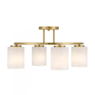 Herron 4-Light Ceiling Light in Warm Brass (128|6-4693-4-322)