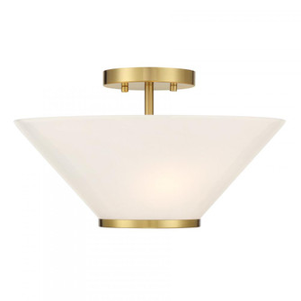 Blair 3-Light Convertible Semi-Flush or Pendant in Warm Brass (128|6-4012-3-322)