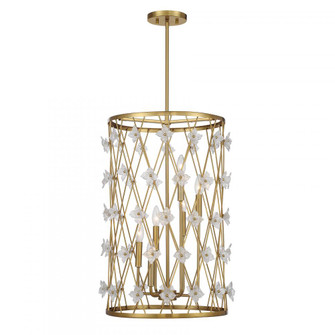 Bailey 6-Light Pendant in Warm Brass (128|3-8412-6-322)