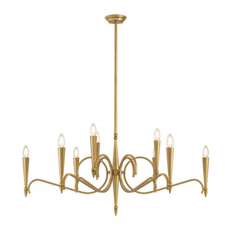 Tremont 9-Light Chandelier in Riviera Brass (128|1-9417-9-220)