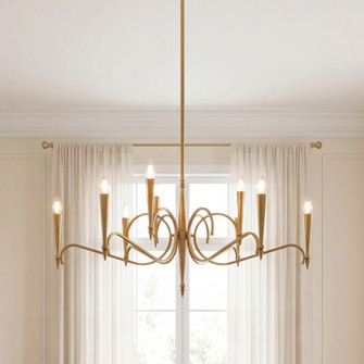 Tremont 9-Light Chandelier in Riviera Brass (128|1-9417-9-220)