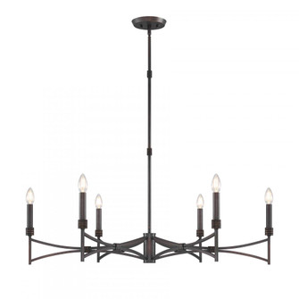 Gardner 6-Light Chandelier in Champagne Mist (128|1-8166-6-26)