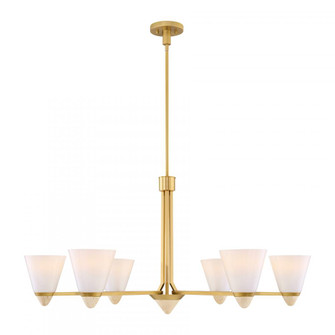 Kohlman 6-Light Chandelier in Warm Brass (128|1-7266-6-322)