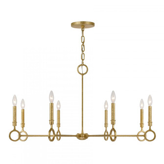 Noah 8-Light Chandelier in Gold Armory by Breegan Jane (128|1-6847-8-93)
