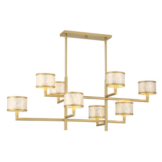 Mariquita 8-Light Chandelier in Spun Gold by Breegan Jane (128|1-6493-8-328)
