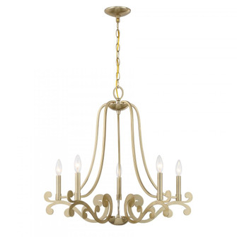 Lombard 5-Light Chandelier in Noble Brass (128|1-6096-5-127)