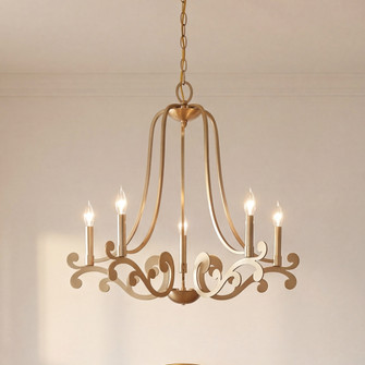 Lombard 5-Light Chandelier in Noble Brass (128|1-6096-5-127)