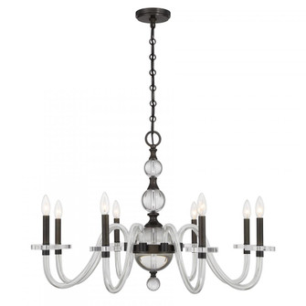 Aragon 8-Light Chandelier in Mediterranean Bronze (128|1-4278-8-15)