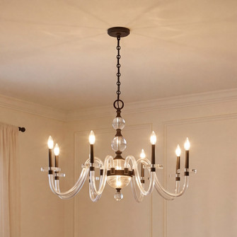 Aragon 8-Light Chandelier in Mediterranean Bronze (128|1-4278-8-15)