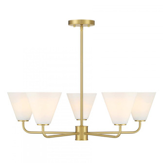 Blair 5-Light Chandelier in Warm Brass (128|1-4015-5-322)