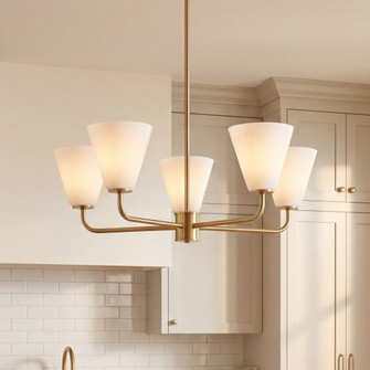 Blair 5-Light Chandelier in Warm Brass (128|1-4015-5-322)