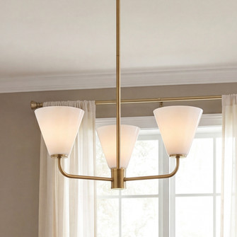 Blair 3-Light Chandelier in Warm Brass (128|1-4013-3-322)