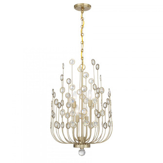 Irina 4-Light Chandelier in Noble Brass (128|1-3597-4-127)