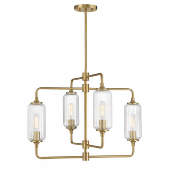 Holton 4-Light Chandelier in Warm Brass (128|1-3025-4-322)