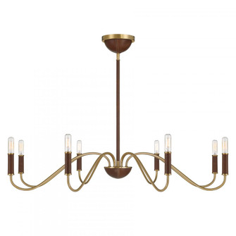 Abeline 8-Light Chandelier in Warm Brass (128|1-2748-8-322)