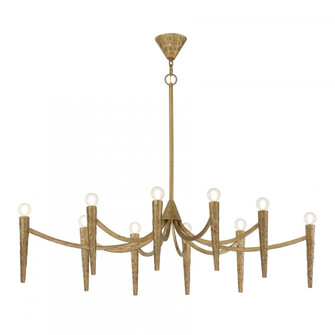 Belleza 10-Light Linear Chandelier in Spumante by Breegan Jane (128|1-1528-10-106)