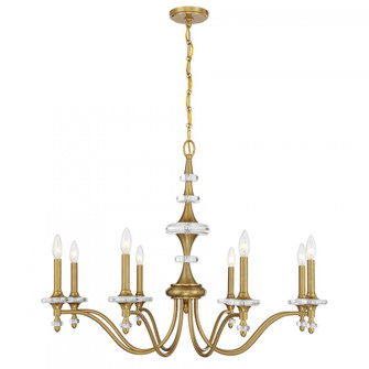 Champlain 8-Light Chandelier in Warm Brass (128|1-1362-8-322)