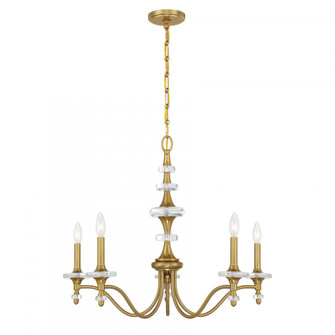 Champlain 5-Light Chandelier in Warm Brass (128|1-1361-5-322)