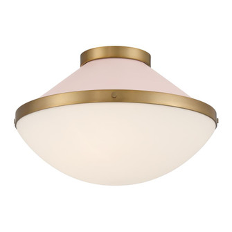 Xander 16.25'' Vibrant Gold + Blush Flush Mount (205|XAN-8002-VG-BH)