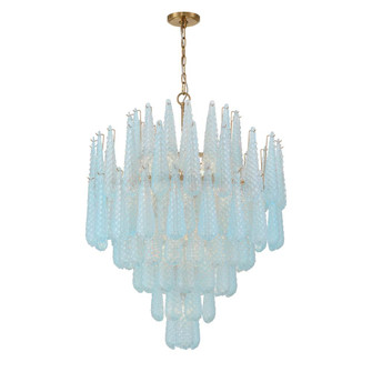 Ollie 33.25'' Aged Brass Chandelier (205|OLL-6008-AG-BL)