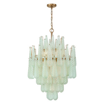 Ollie 26.25'' Aged Brass Chandelier (205|OLL-6006-AG-GR)