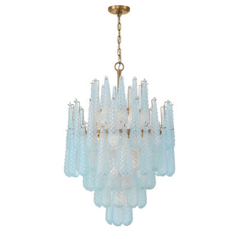 Ollie 26.25'' Aged Brass Chandelier (205|OLL-6006-AG-BL)