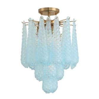 Ollie 14.25'' Aged Brass Semi Flush Mount (205|OLL-6004-AG-BL_CEILING)