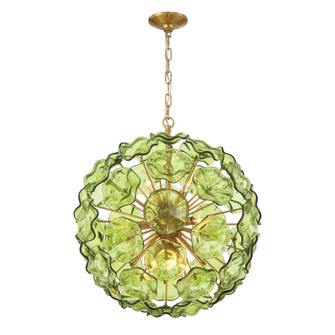 Esme 22.5'' Aged Brass Chandelier (205|ESM-4006-AG-GR)