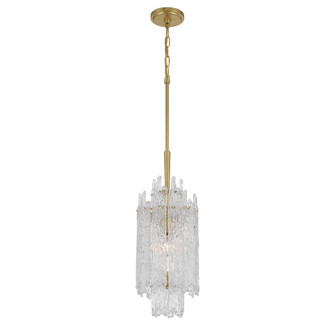Libby Langdon Ackerly 8.5'' Aged Brass Chandelier (205|ACK-921-AG)