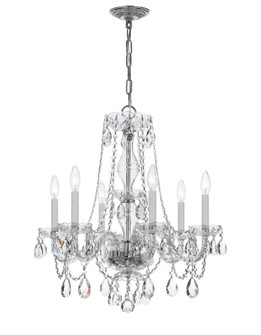 Traditional Crystal 23'' Hand Cut Crystal Polished Chrome Chandelier (205|5086-CH-CL-I)