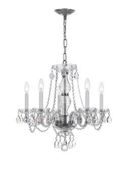 Traditional Crystal 21'' Hand Cut Crystal Polished Chrome Chandelier (205|5085-CH-CL-I)
