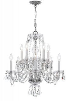 Traditional Crystal 23'' Hand Cut Crystal Polished Chrome Chandelier (205|5080-CH-CL-I)