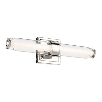 Laurene 18.5'' Linear Bath Bar Small LED with Clear Glass in Chrome (2|55237PNLED)
