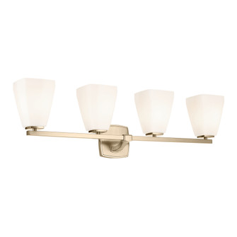 Marant 33.25'' 4-Light Vanity Light with Opal Glass in Champagne Bronze (2|55217CPZ)